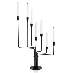 Piet Hein Karlsvognen Lysestage H63 cm Sort