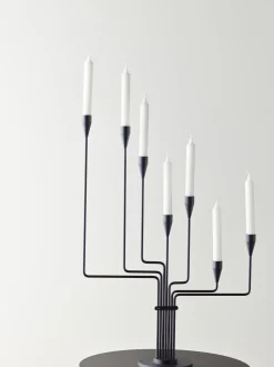 Piet Hein Karlsvognen Lysestage H63 cm Sort