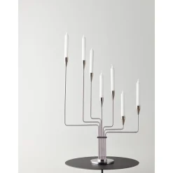 Piet Hein Karlsvognen Lysestage H63 cm Rustfrit Stål