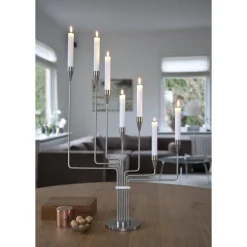 Piet Hein Karlsvognen Lysestage H63 cm Rustfrit Stål