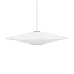 Piet Hein Sinus 330P Pendel Opal med Hvid Tekstil Ledning