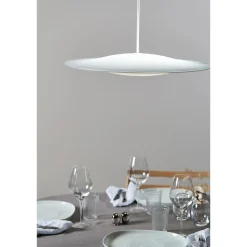 Piet Hein Sinus 550P Pendel Opal med Hvid Tekstil Ledning