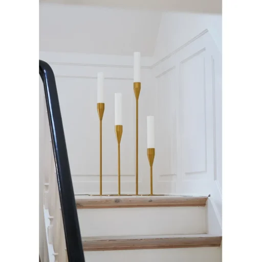 Piet Hein Venus MAXI Lysestage 47,5 cm Messing