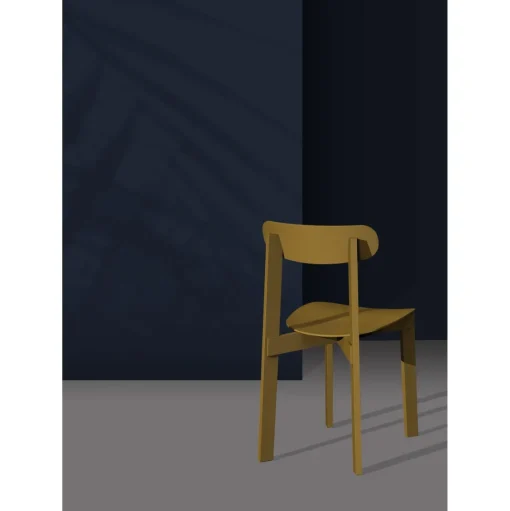 Please Wait to be Seated Bondi Spisebordsstol Turmeric Yellow