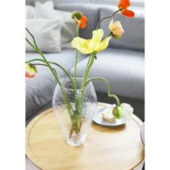 Ro Collection Crushed Glass Vase Stor Klar