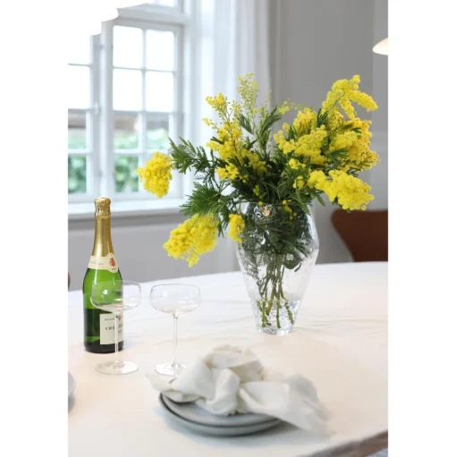 Ro Collection Crushed Glass Vase Stor Klar