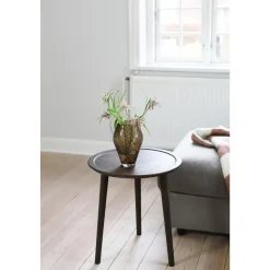 Ro Collection Crushed Glass Vase Lille Sepia Brown