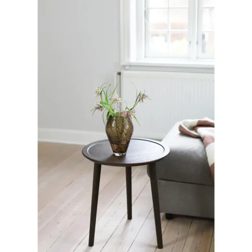 Ro Collection Crushed Glass Vase Lille Sepia Brown