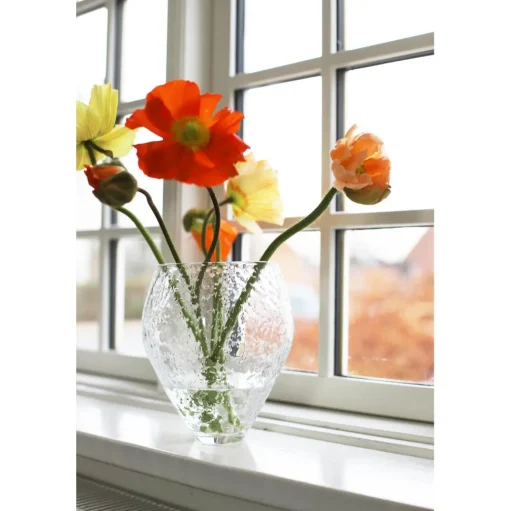Ro Collection Crushed Glass Vase Medium Klar