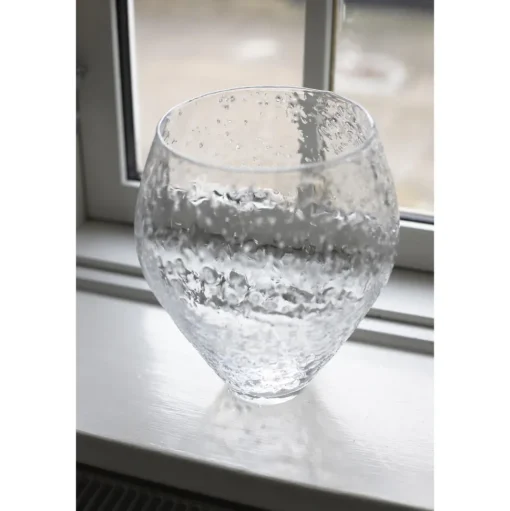Ro Collection Crushed Glass Vase Medium Klar