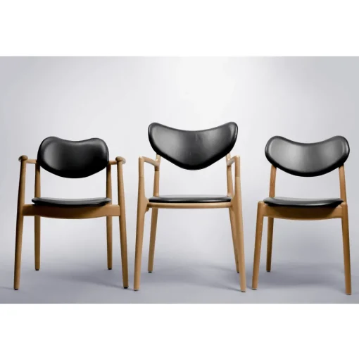 Ro Collection Hybrid Spisebordsstol Polstret Sáde Olieret Eg/Mørkebrun Láder