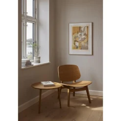 Ro Collection Pandora Lánestol Polstret Sortlakeret Eg/Mørkebrun Láder