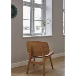 Ro Collection Pandora Lánestol Polstret Sortlakeret Eg/Mørkebrun Láder