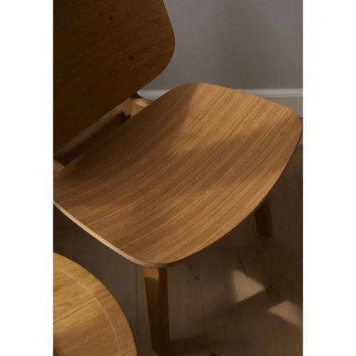Ro Collection Pandora Lánestol Polstret Sortlakeret Eg/Mørkebrun Láder
