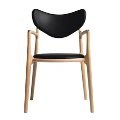 Ro Collection Salon Spisebordsstol Polstret Olieret Bøg/Sort Láder