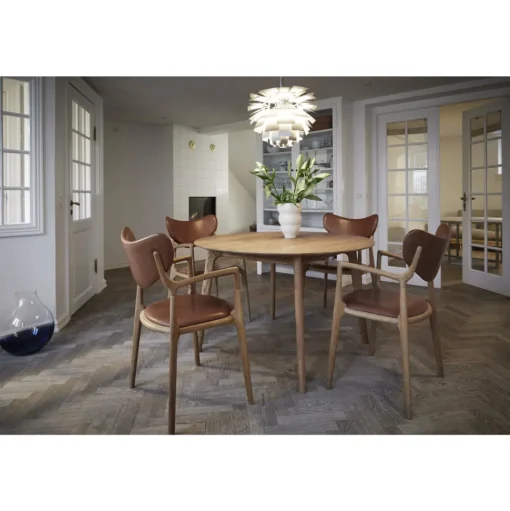Ro Collection Salon Spisebordsstol Polstret Olieret Bøg/Sort Láder