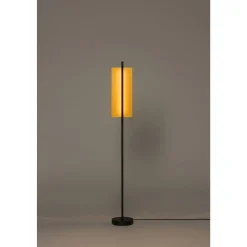 Santa & Cole Lámina Dorada 45 Gulvlampe Guld/Sort