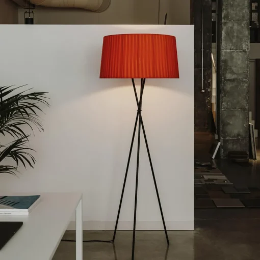 Santa & Cole Trípode G5 Gulvlampe Sort