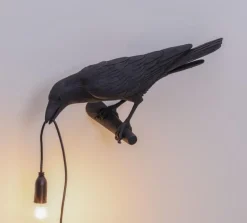 Seletti Bird Looking Left Váglampe Sort