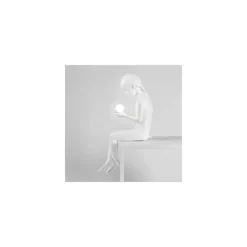 Seletti Inner Glow Mini Girl Bordlampe Hvid
