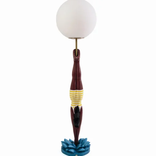 Seletti Lady Diver Bordlampe Gul/Multifarvet