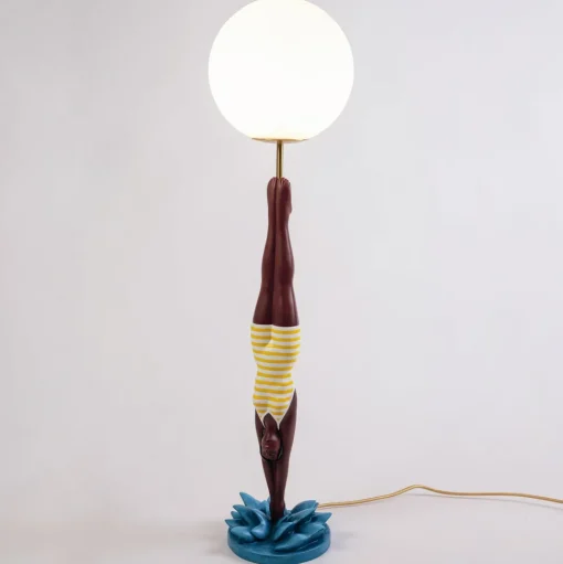 Seletti Lady Diver Bordlampe Gul/Multifarvet