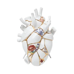Seletti Love In Bloom Kintsugi Vase Hvid/Multifarvet