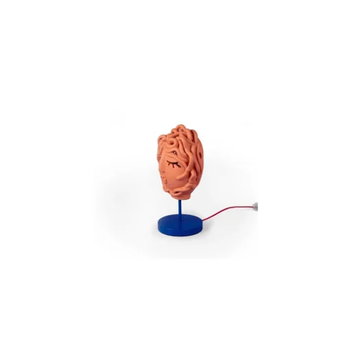 Seletti Magna Graecia Collection Medusa Mask Bordlampe Terracotta/Blå