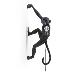 Seletti Monkey Hanging Right Váglampe Sort Udendørs