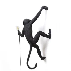 Seletti Monkey Hanging Right Váglampe Sort Udendørs
