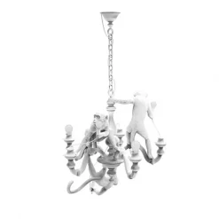 Seletti Monkey Lysekrone Hvid