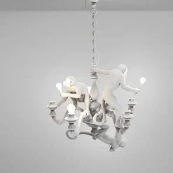 Seletti Monkey Lysekrone Hvid