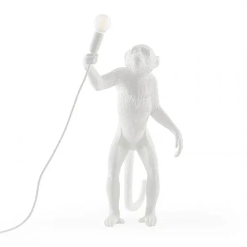 Seletti Monkey Standing Bordlampe Hvid