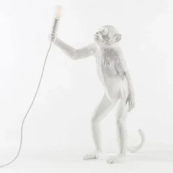 Seletti Monkey Standing Bordlampe Hvid