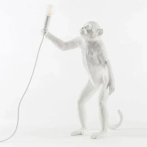 Seletti Monkey Standing Bordlampe Hvid