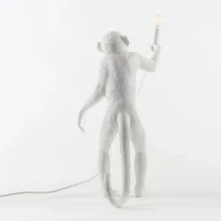 Seletti Monkey Standing Bordlampe Hvid