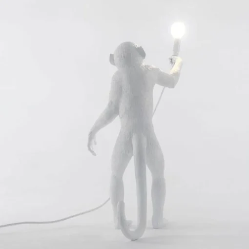 Seletti Monkey Standing Bordlampe Hvid