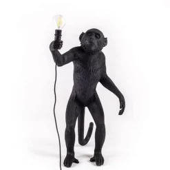 Seletti Monkey Standing Bordlampe Sort Udendørs