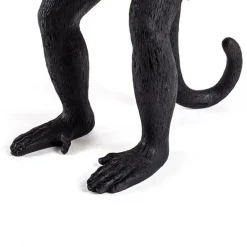 Seletti Monkey Standing Bordlampe Sort Udendørs