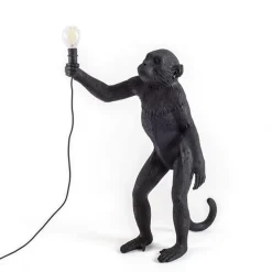 Seletti Monkey Standing Bordlampe Sort Udendørs