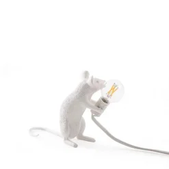 Seletti Mouse Mac Sitting Bordlampe Hvid