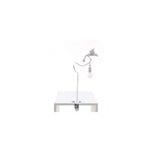 Seletti Sparrow Cruising Bordlampe Med Klemme Hvid
