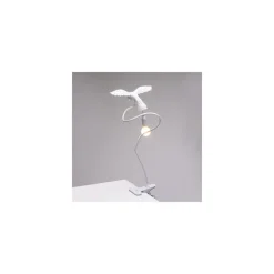 Seletti Sparrow Cruising Bordlampe Med Klemme Hvid