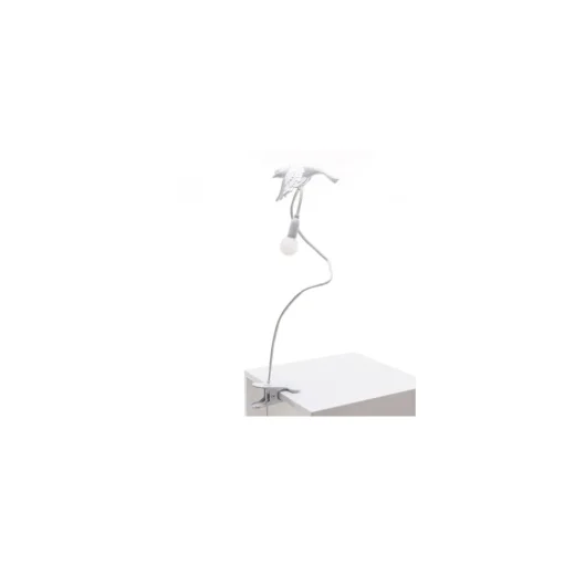 Seletti Sparrow Taking Off Bordlampe Med Klemme Hvid
