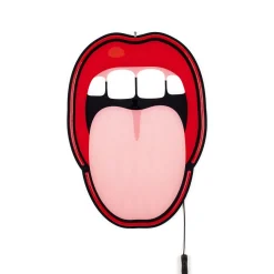 Seletti Studio Job Led Neon Signs Tongue Váglampe Rød