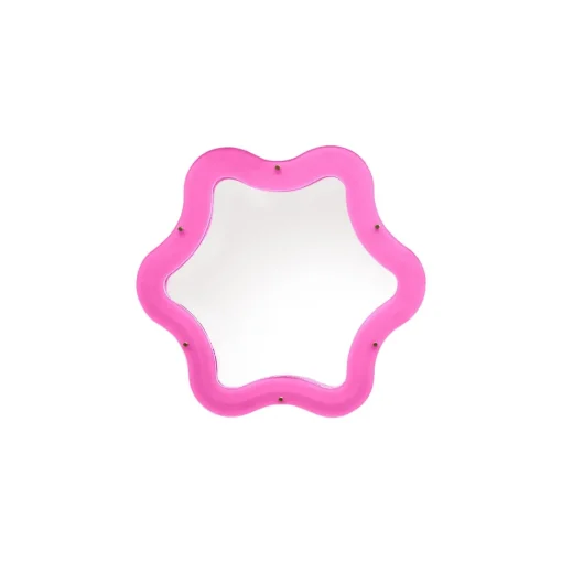 Seletti Supercurve Tiny Flower Spejl Pink