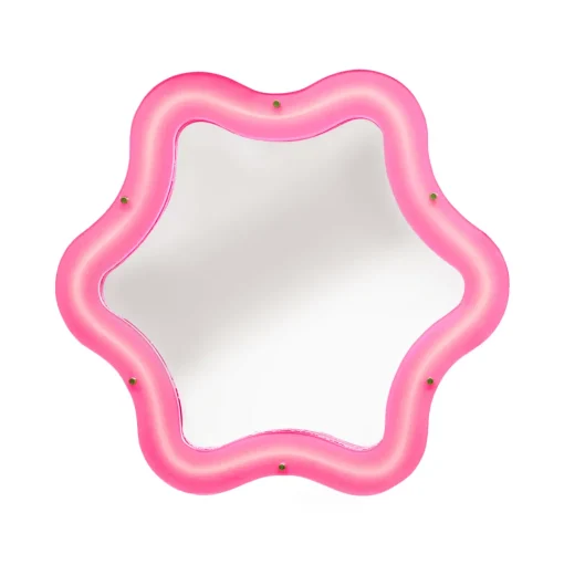 Seletti Supercurve Tiny Flower Spejl Pink