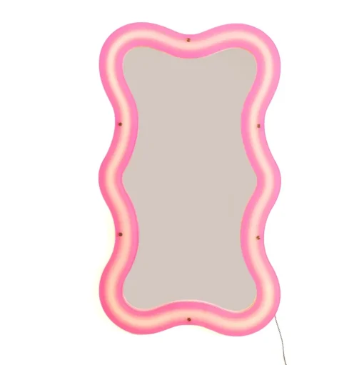 Seletti Supercurve Tiny Tall Spejl Pink