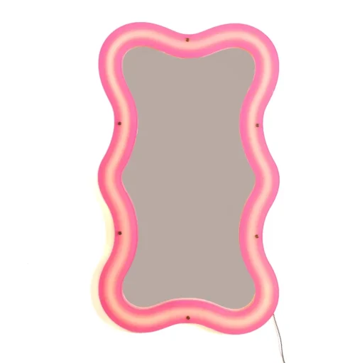 Seletti Supercurve Tiny Tall Spejl Pink