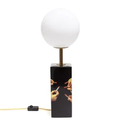 Seletti Toiletpaper Home Black Lipsticks Bordlampe Hvid/Multifarvet